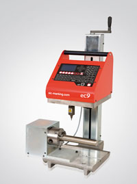 ec9 dot peen marking with rotary actuator