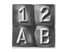reverse character steel hand stamps