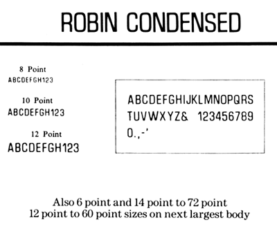 robincondensed