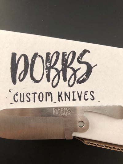 Custom steel touchmark stamp used to create a maker's mark