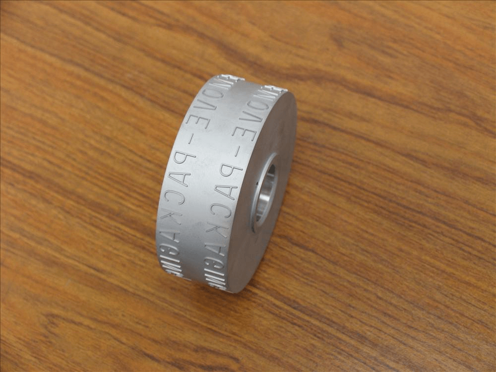 Aluminum roll dies are light weight and accurate delivering consistent direct part marks.