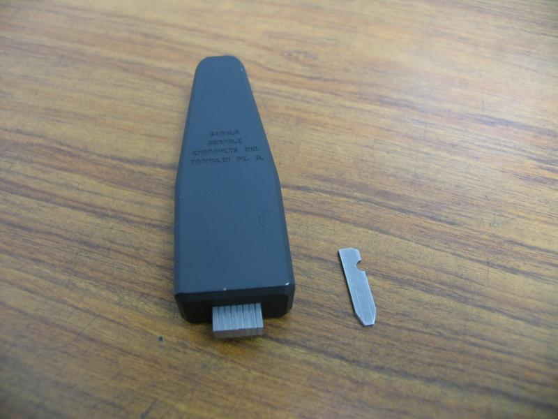 This hand held type holder is perfect for permanently marking just about any part.