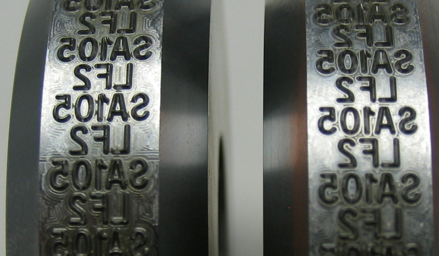 Mark bars with Durable Roll Dies.